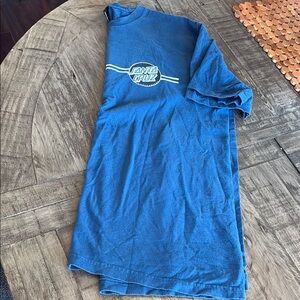 Santa Cruz Skateboards Blue Short Sleeve Tee